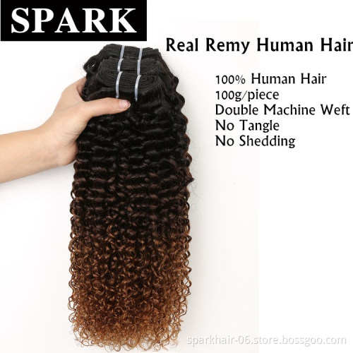 Drop Shipping 10a Raw Cuticle Aligned Hair Brazilian Human Hair Extension Ombre Kinky Curly Human Hair Bundles With Closure